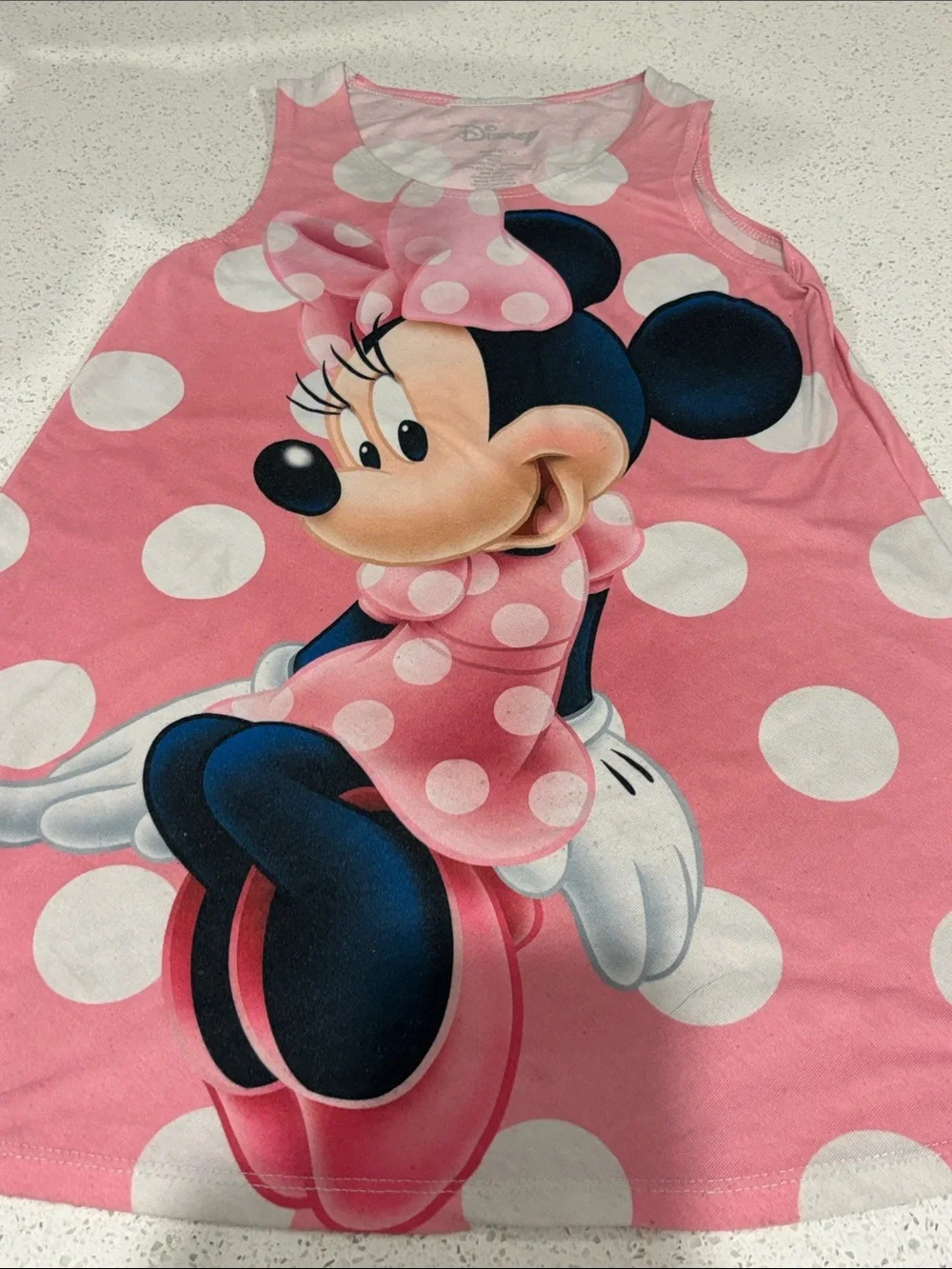 Disney Pink and White Polka Dot Minnie Mouse Tank Dress